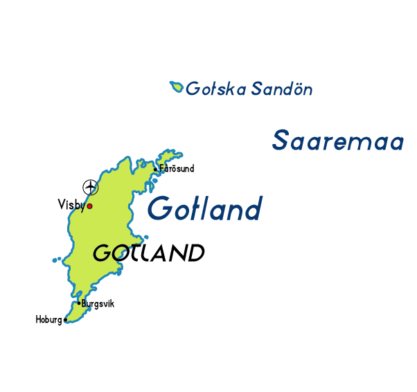 Map of Gotland