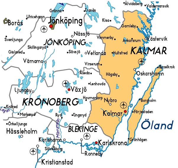 Map of Kalmar