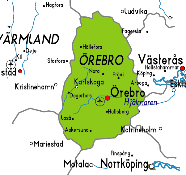 Map of Orebro